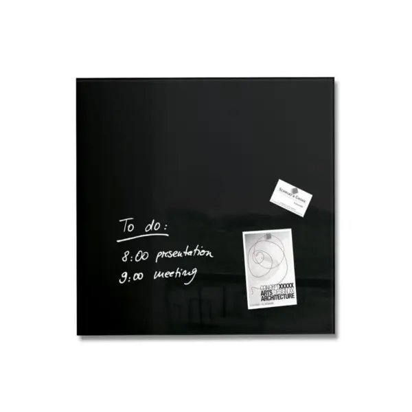 Sigel Magnetic Glass Board ARTVERUM, 48x48cm, Black