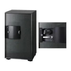 Eagle EGE-100 Fire Resistant Safe, Digital & Key & Finger Print Lock, Black