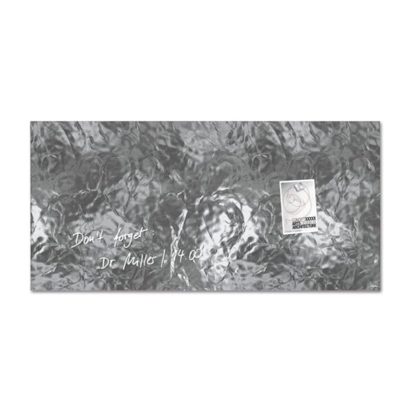 Sigel Magnetic Glass Board ARTVERUM, 91 x 46 cm, Shiny-Silver
