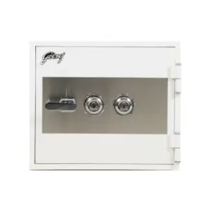 Godrej FR20 Fire Resistant Safe with 2 Key Lock, White