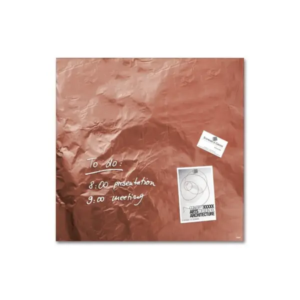 Sigel Magnetic Glass Board ARTVERUM, 48 x 48 cm, Pure-Copper