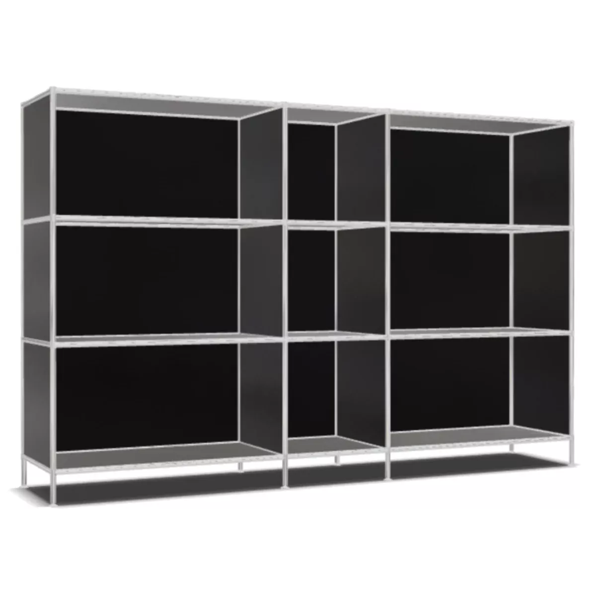 1 SYSTEM4 Shelf, 190 x 118 x 40 cm, Black - Image 1