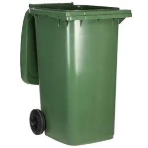 Mobile Garbage Bin, 120 litres, Green
