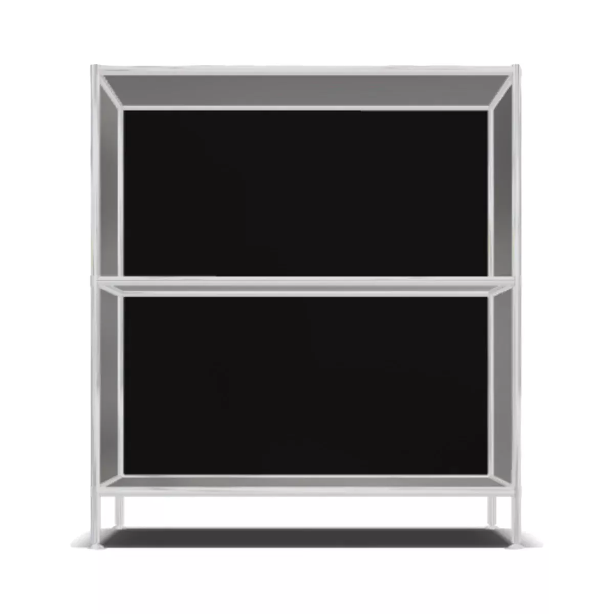 12 System4 Shelf, 78 x 80 x 40 cm, Black - Image 1