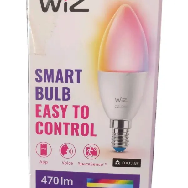 Wiz Smart Bulb Easy To Control 470 lm CRI 90 4.9W E14 2700K-6500K 360° 50/60hz