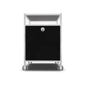 System4 Drawer Unit with 1 Drawer on Casters, 39 x 39 x 67 cm, Black
