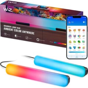 WiZ Connected Gradient Light Bars, RGBIC, Display Multiple Colors, 150 Lumens