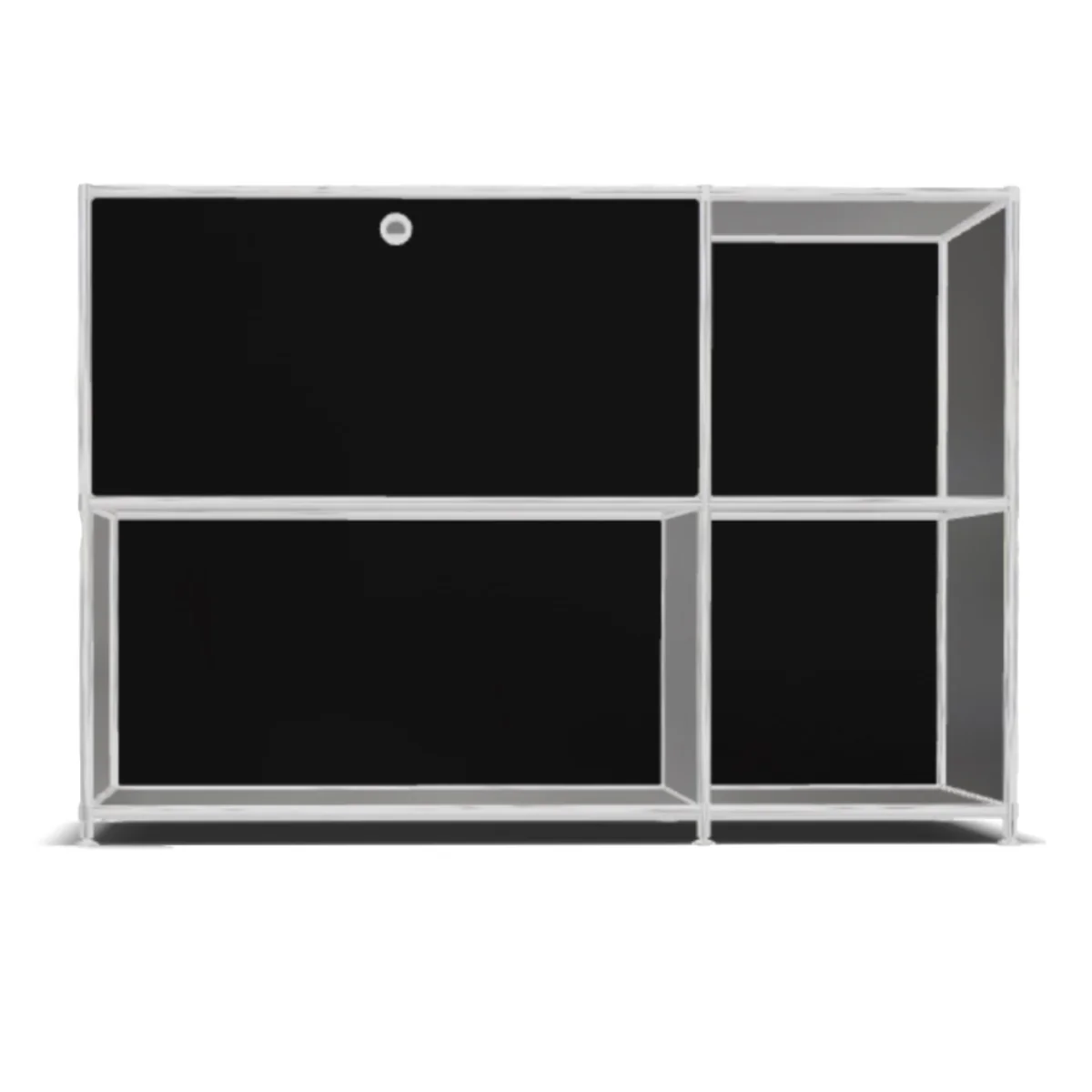 19 System4 Sideboard with Hatch, 115 x 80 x 40 cm, Black - Image 1