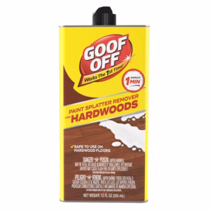 Goof Off Paint Splatter Remover for Hardwoods - Dried Paint Remover – 12 oz. can