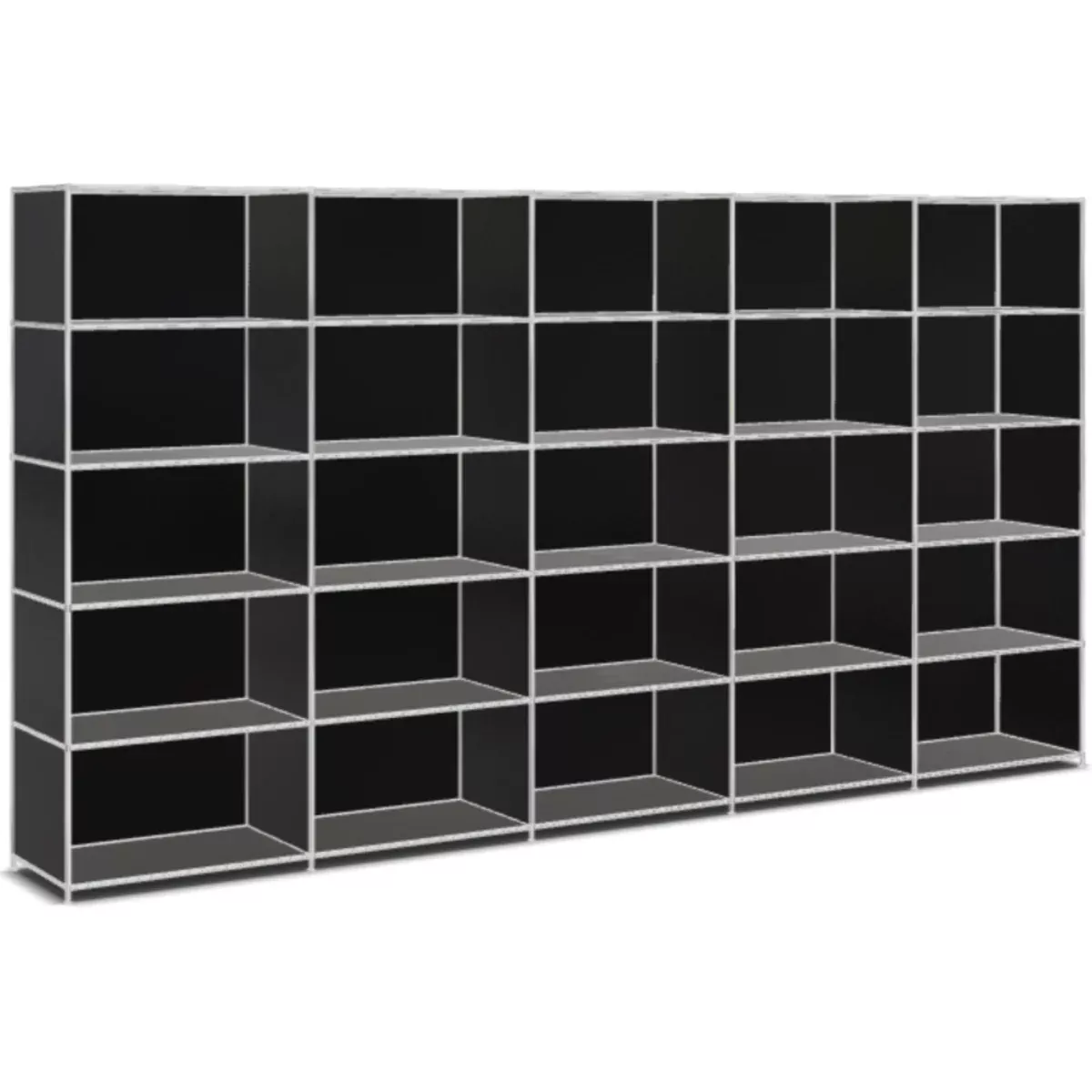 3 System4 Shelf, 378 x 193 x 40 cm, Black - Image 1