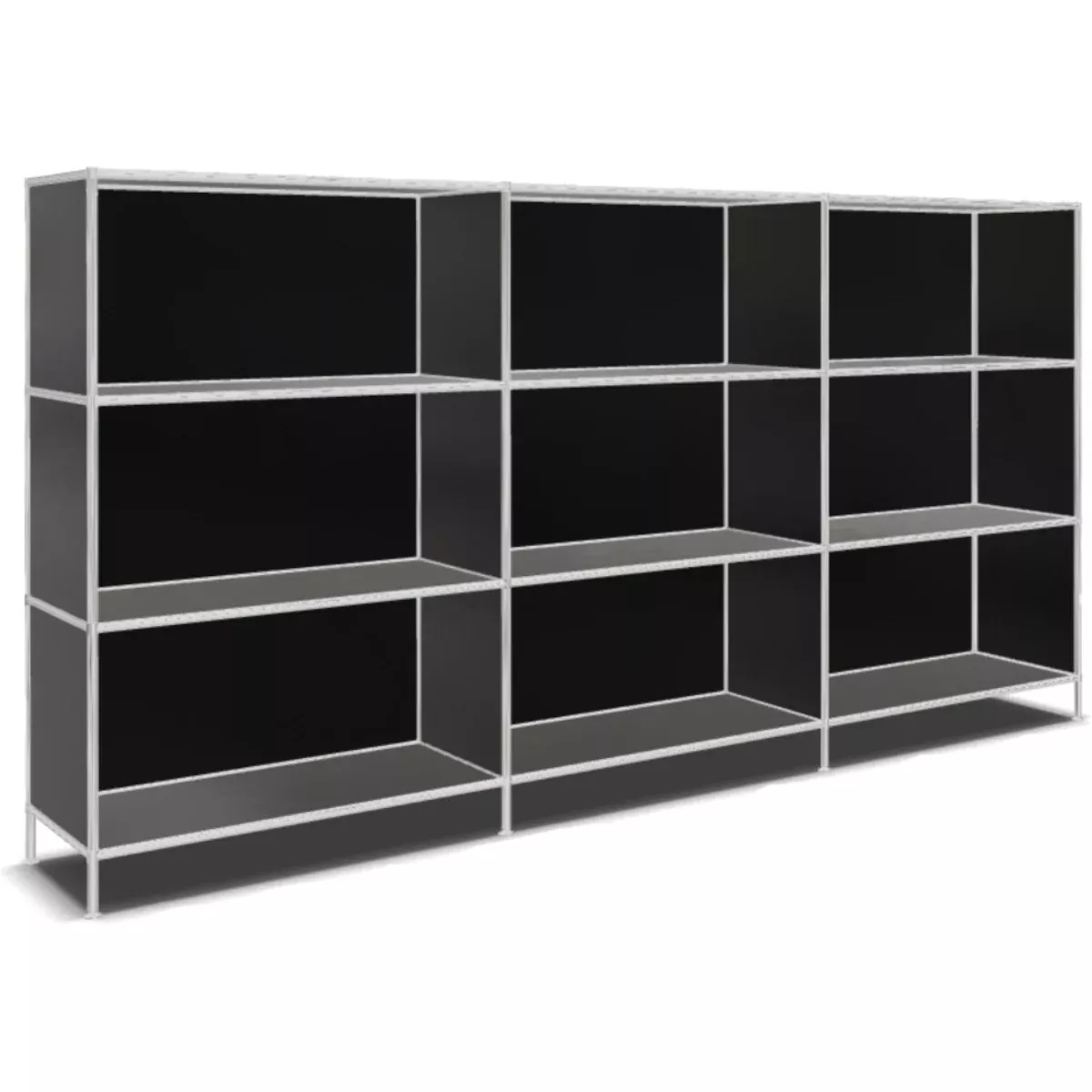 5 System4 Shelf, 228 x 118 x 40 cm, Black - Image 1