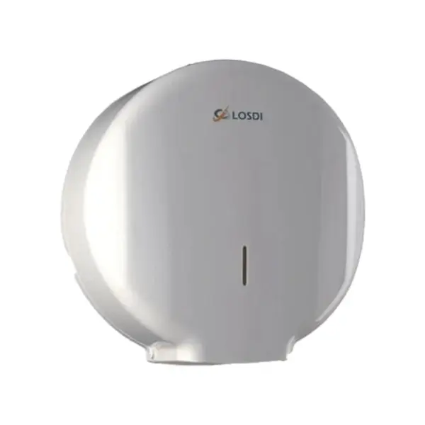 Losdi Mini Roll Toilet Tissue Dispenser, H29 x W27 x D12 cm, White